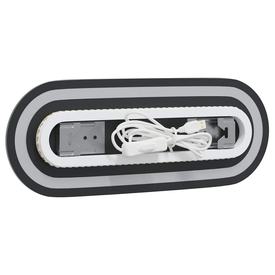 Badkamerspiegel LED 40x15 cm ovaal
