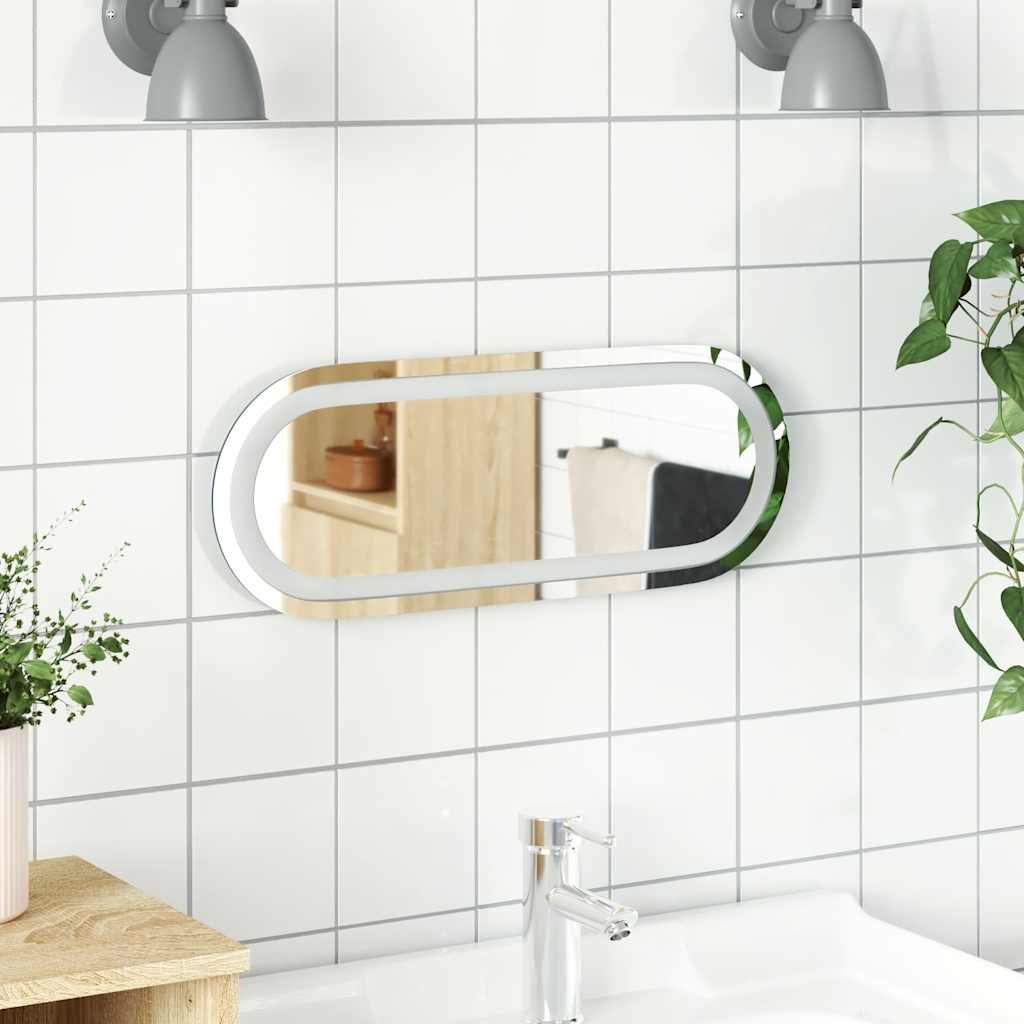 Badkamerspiegel LED 40x15 cm ovaal