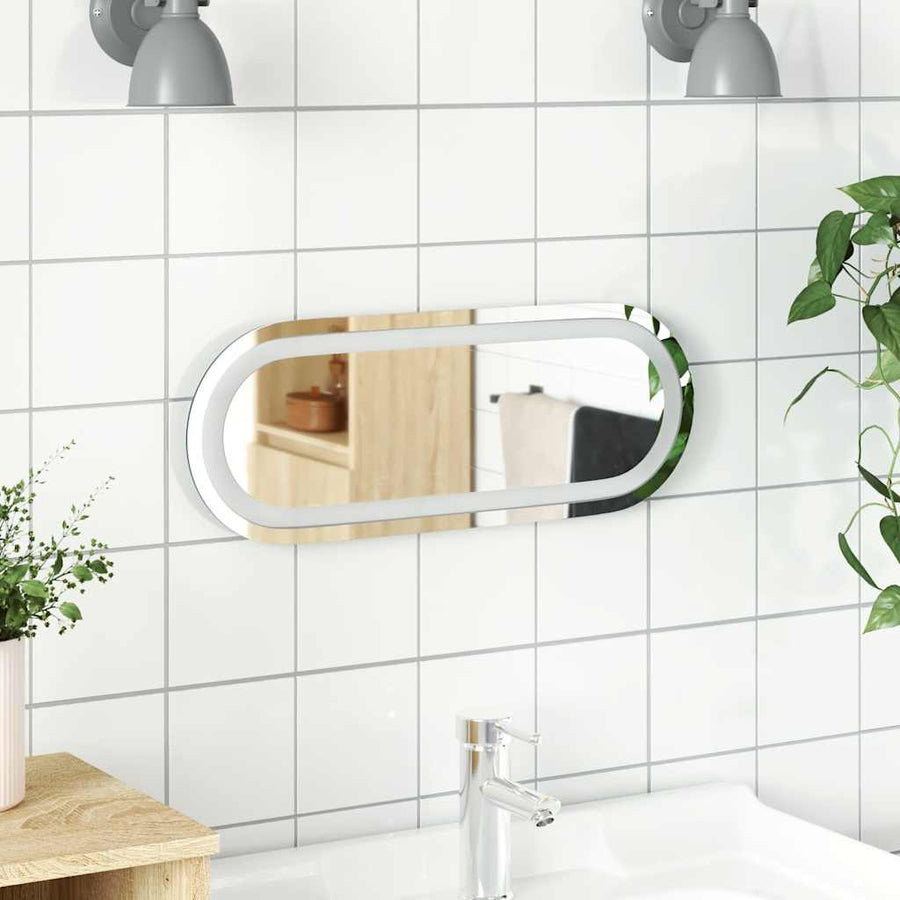 Badkamerspiegel LED 40x15 cm ovaal