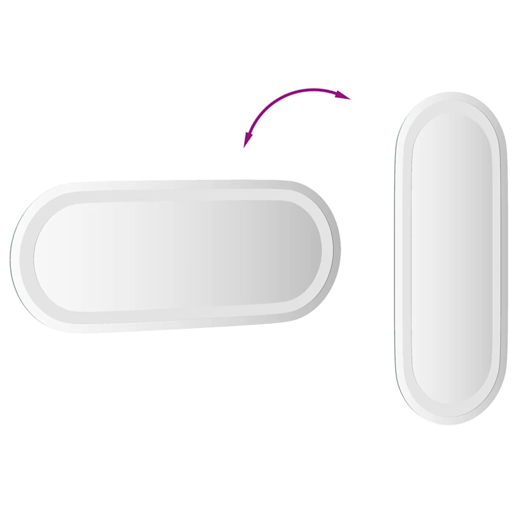Badkamerspiegel LED 50x20 cm ovaal