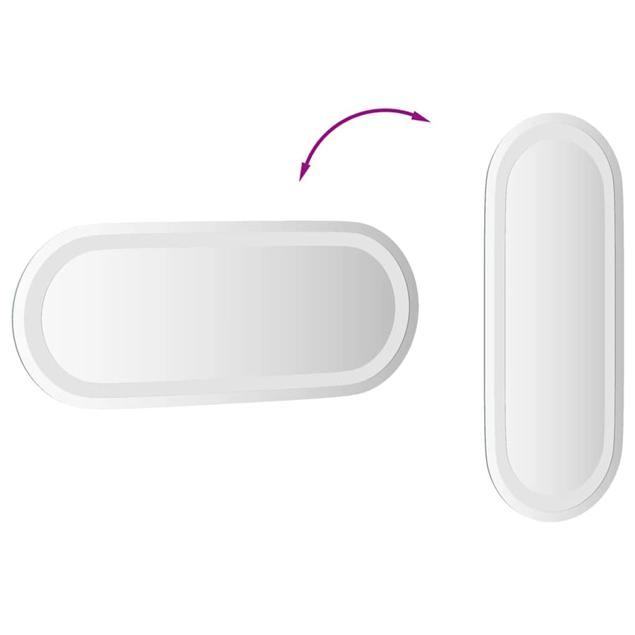 Badkamerspiegel LED 50x20 cm ovaal