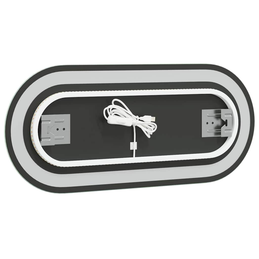 Badkamerspiegel LED ovaal 70x30 cm