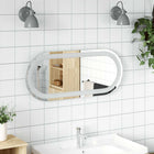 Badkamerspiegel ovaal 70x30 cm LED