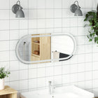 Bathroom Mirror LED oval 90x40 cm