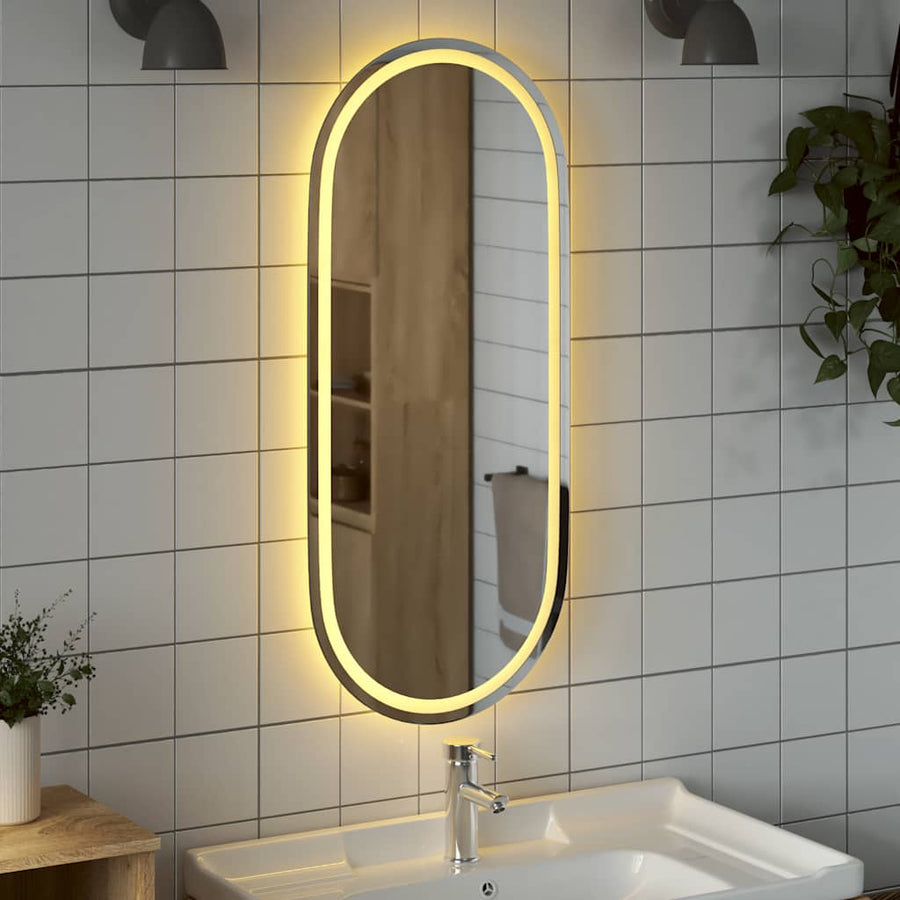 Badkamerspiegel Led Ovaal 100 x 45 cm