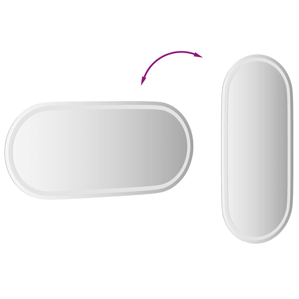 Badkamerspiegel Led Ovaal 100 x 45 cm