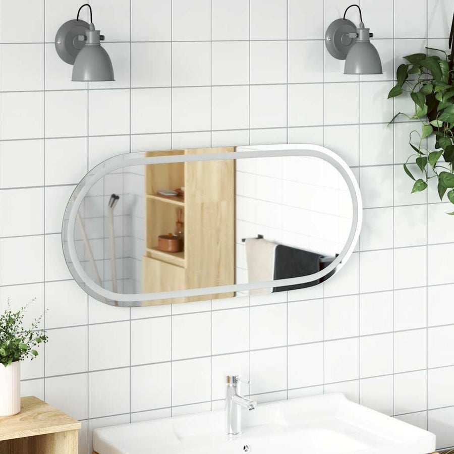 Badkamerspiegel Led Ovaal 100 x 45 cm