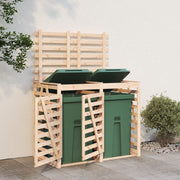 Containerberging dubbel massief grenenhout 162x91,5x128,5 cm