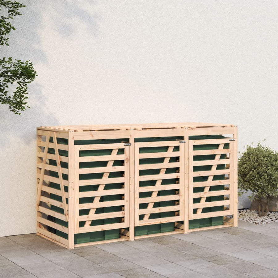 Containerberging Drievoudig Massief Grenenhout Natuurlijk grenenhout