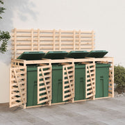 Containerberging massief grenenhout 318x91,5x128,5 cm