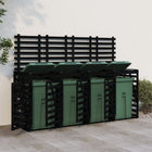 Container storage quadruple solid pine black