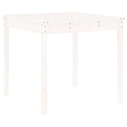 -Delige Bistroset Massief Grenenhout Wit Wit grenenhout