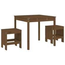 -Delige Bistroset Massief Grenenhout Honingbruin Honingbruin grenenhout