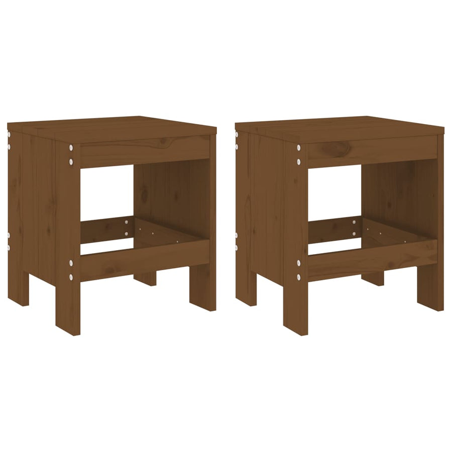 -Delige Bistroset Massief Grenenhout Honingbruin Honingbruin grenenhout