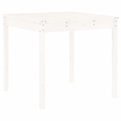 -Delige Tuinset Massief Grenenhout Wit Wit grenenhout