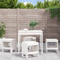 5-piece Garden Set Solid Pine White