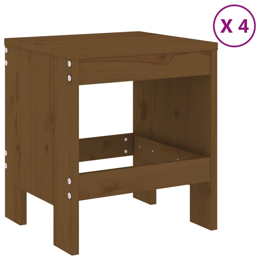 -Delige Tuinset Massief Grenenhout Honingbruin Honingbruin grenenhout