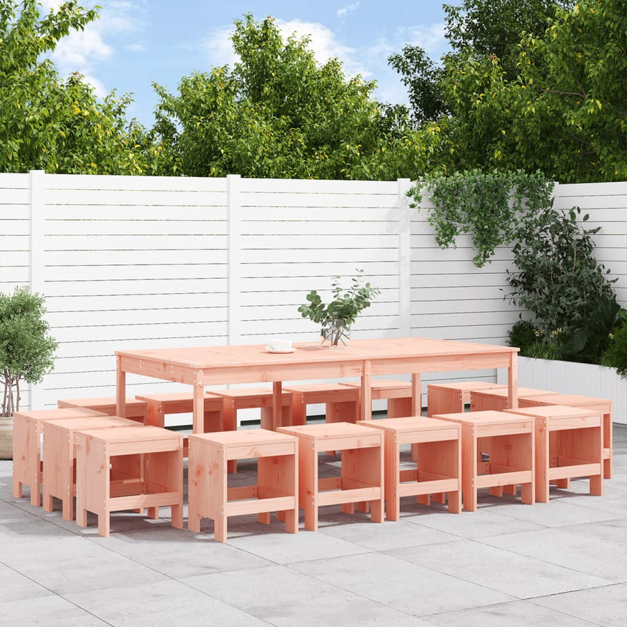 -Delige Tuinset Massief Douglashout Natuurlijk douglashout