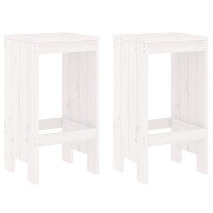 -Delige Barset Massief Grenenhout Wit Wit grenenhout