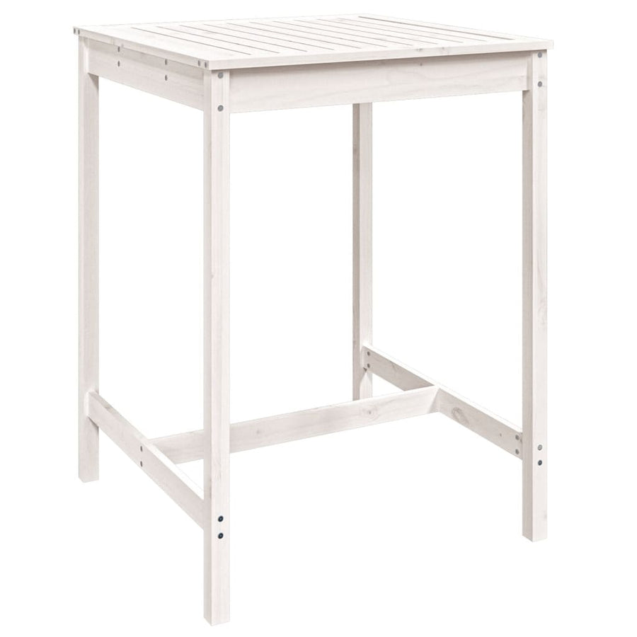 -Delige Barset Massief Grenenhout Wit Wit grenenhout