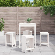 Barset 5-delig massief grenenhout wit