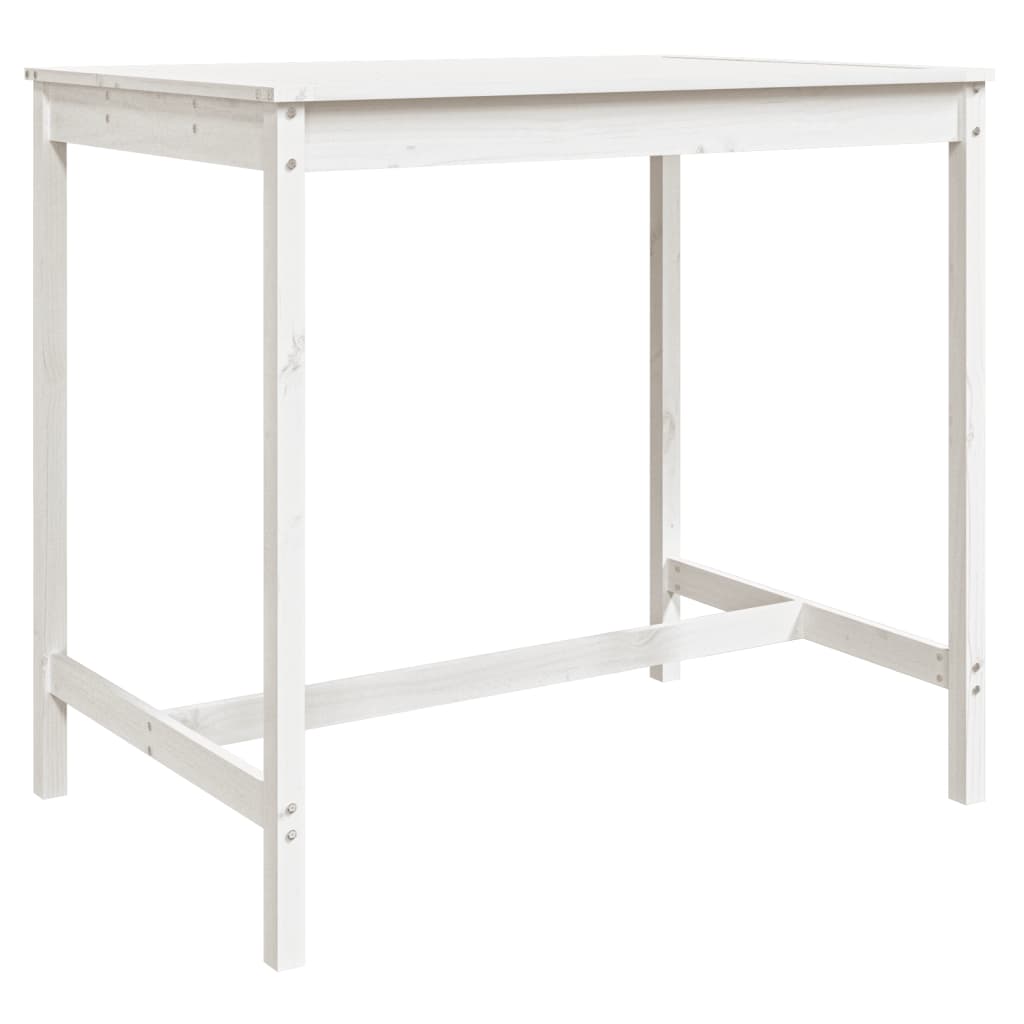 -Delige Barset Massief Grenenhout Wit Wit grenenhout