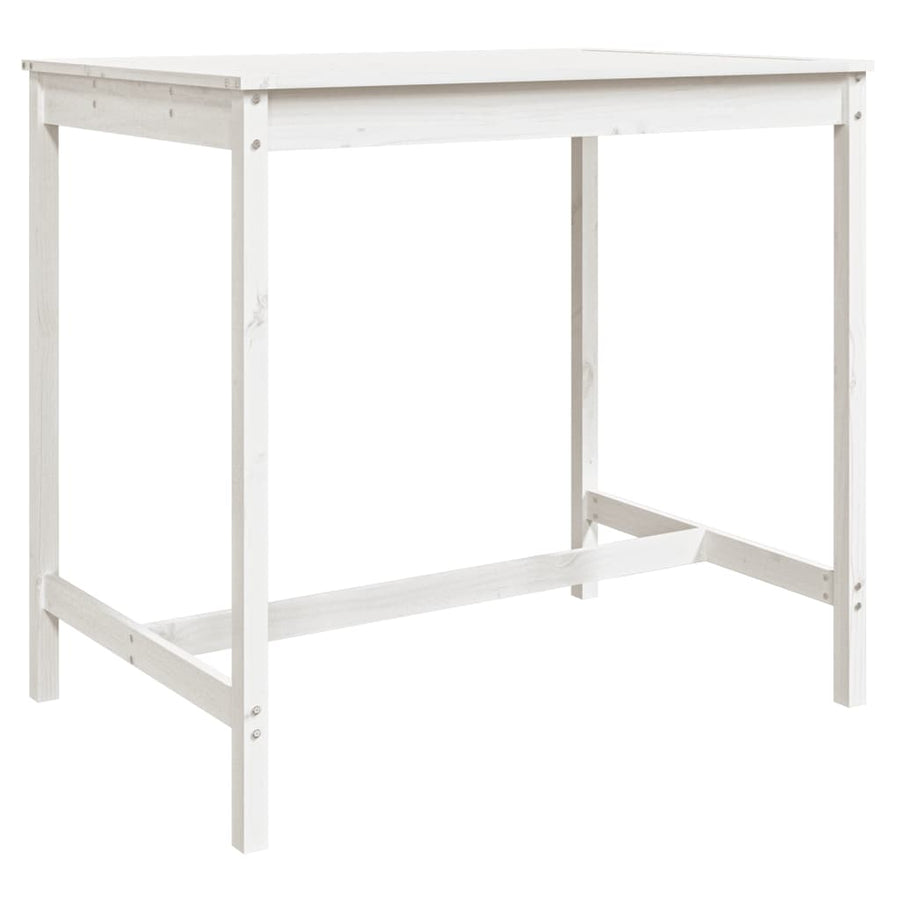 -Delige Barset Massief Grenenhout Wit Wit grenenhout