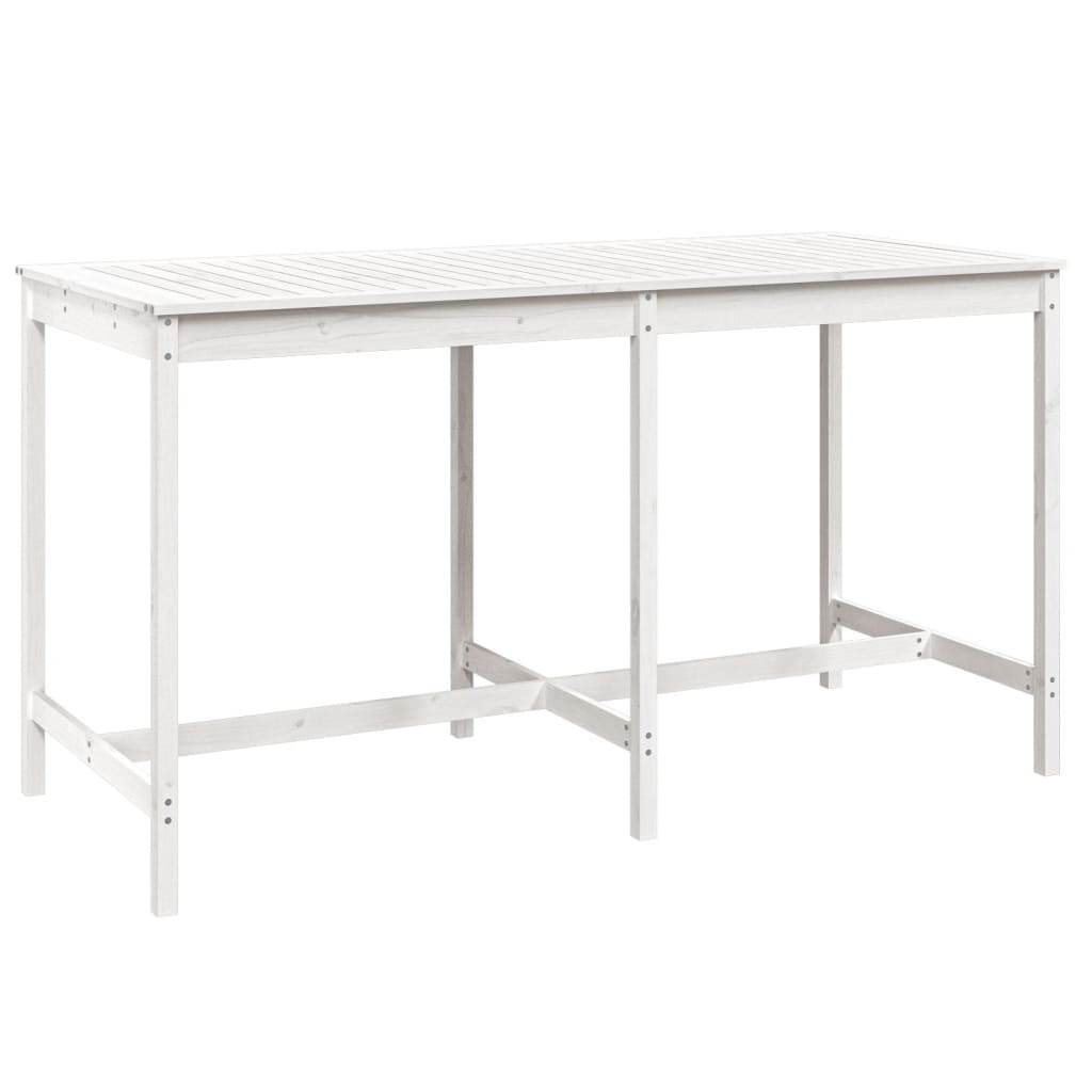 -Delige Barset Massief Grenenhout Wit Wit grenenhout