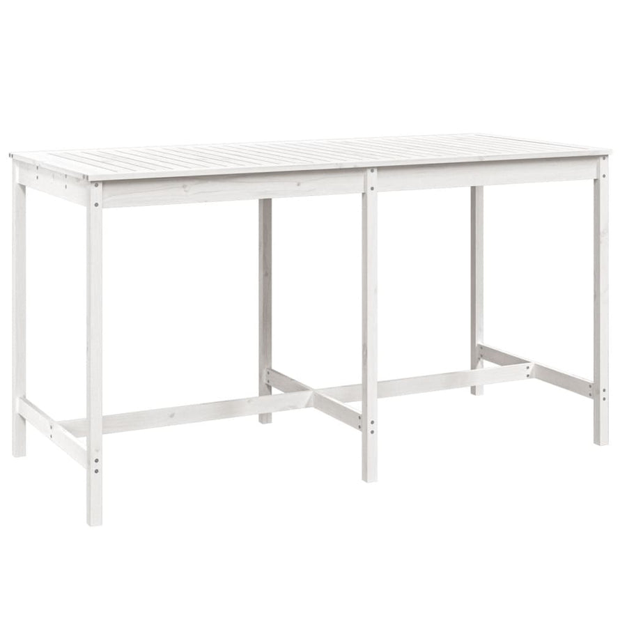 -Delige Barset Massief Grenenhout Wit Wit grenenhout