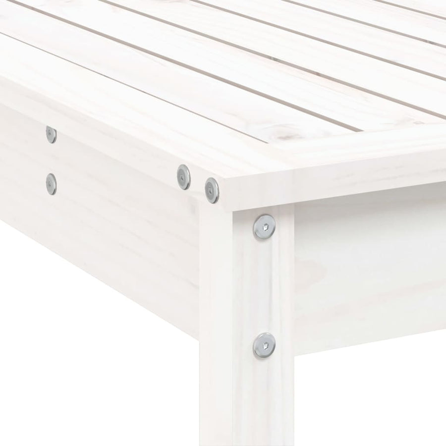 -Delige Barset Massief Grenenhout Wit Wit grenenhout