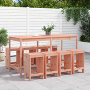 Tuinset massief douglashout 9-delig