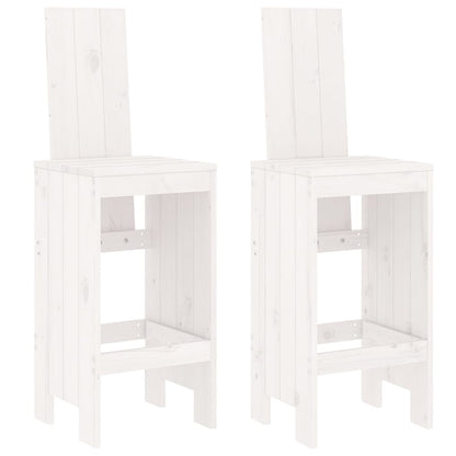 -Delige Barset Massief Grenenhout Wit Wit grenenhout