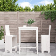 Barset 3-delig massief grenenhout wit