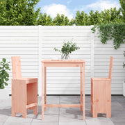 Tuinbarset 3-delig massief douglashout