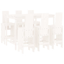 -Delige Barset Massief Grenenhout Wit Wit grenenhout