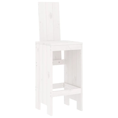 -Delige Barset Massief Grenenhout Wit Wit grenenhout