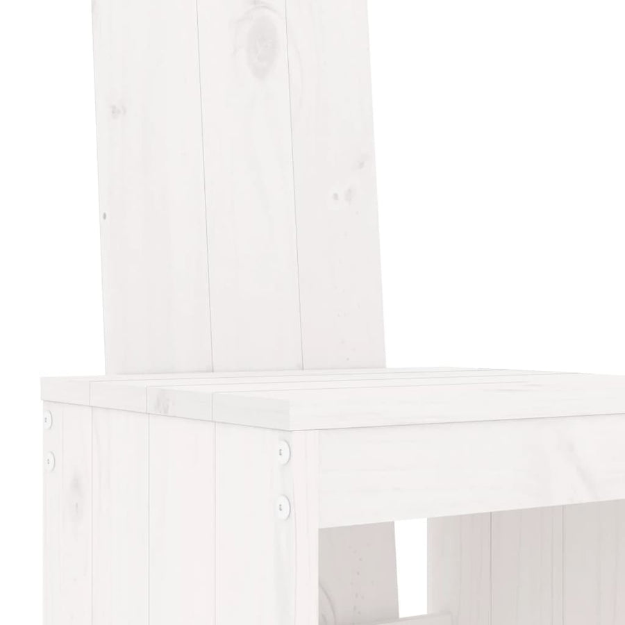 -Delige Barset Massief Grenenhout Wit Wit grenenhout