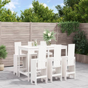 Barset 7-delig massief grenenhout wit