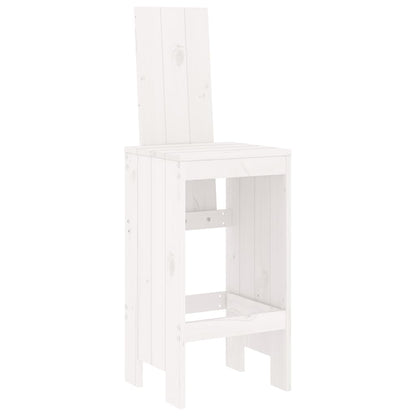 -Delige Barset Massief Grenenhout Wit Wit grenenhout