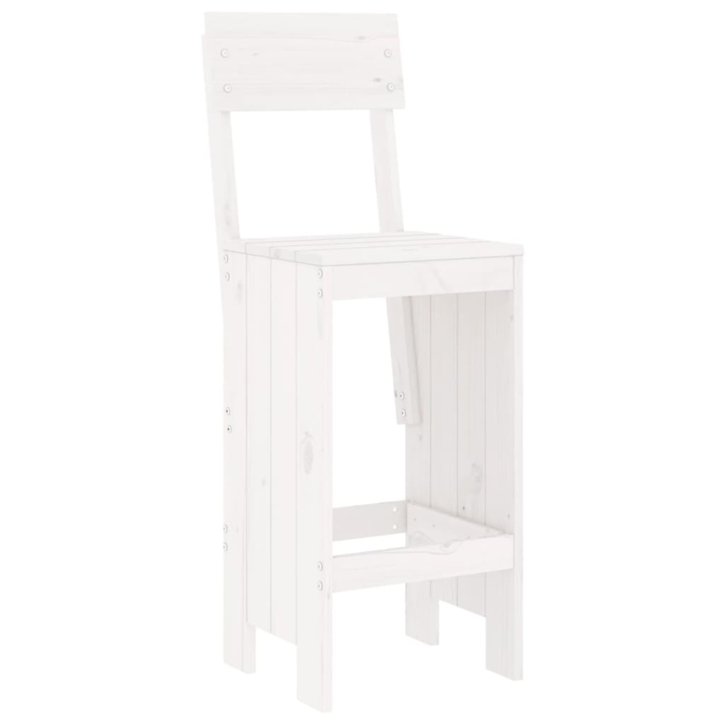 -Delige Barset Massief Grenenhout Wit Wit grenenhout