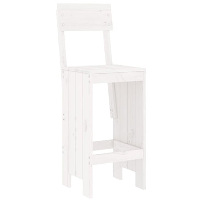 -Delige Barset Massief Grenenhout Wit Wit grenenhout