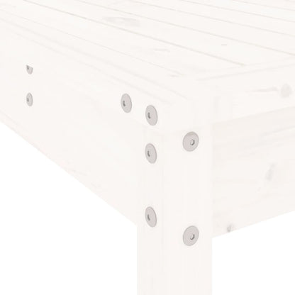 -Delige Barset Massief Grenenhout Wit Wit grenenhout