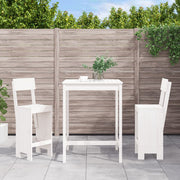 Barset 3-delig massief grenenhout wit
