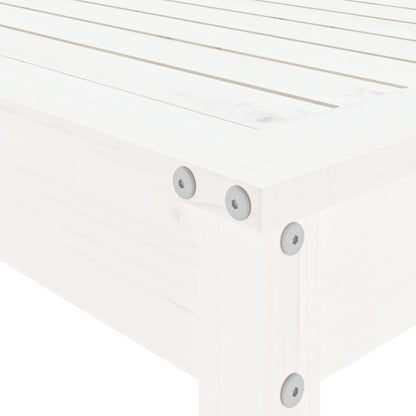 -Delige Barset Massief Grenenhout Wit Wit grenenhout