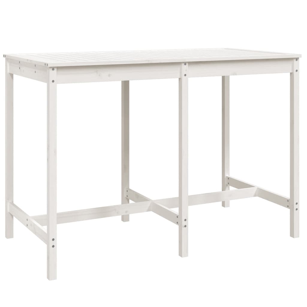 -Delige Barset Massief Grenenhout Wit Wit grenenhout