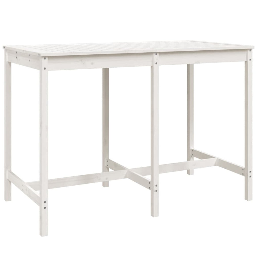 -Delige Barset Massief Grenenhout Wit Wit grenenhout