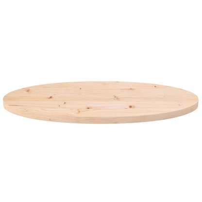 Tafelblad Ovaal 70X35X2,5 Cm Massief Grenenhout