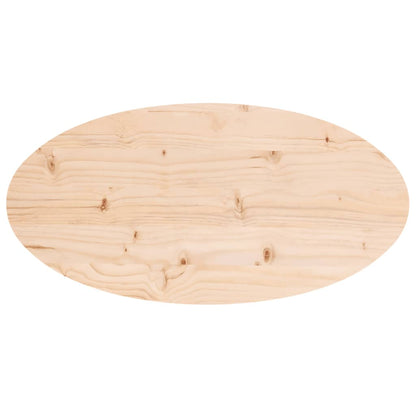 Tafelblad Ovaal 70X35X2,5 Cm Massief Grenenhout