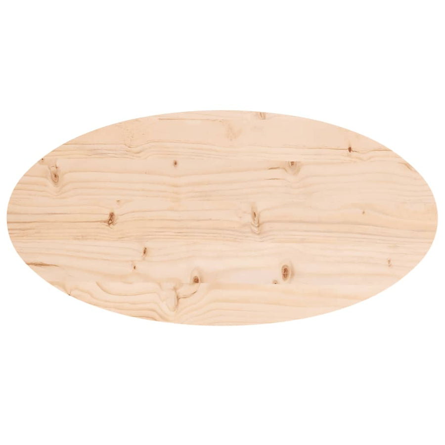 Tafelblad Ovaal 70X35X2,5 Cm Massief Grenenhout