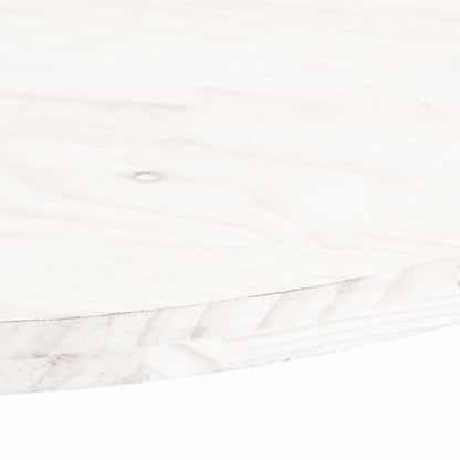 Tafelblad Ovaal 70X35X2,5 Cm Massief Grenenhout 70 x 35 x 2.5 cm Wit